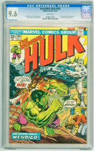 The Incredible Hulk #180 (1974) CGC 9.6! 1st Appearance of Wolverine in cameo!
