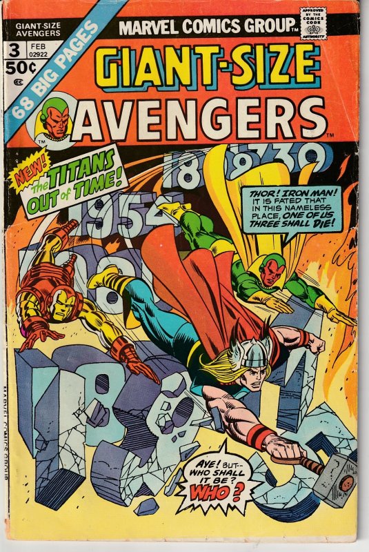 Giant Size Avengers # 3 And One Shall Die!