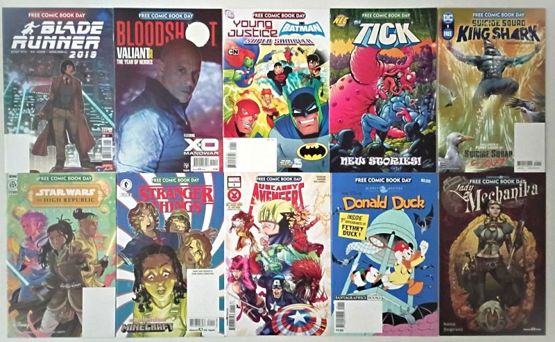 50 Free Comic Book Day Comic Lot NM (9.4) AVERAGE Modern Age KEYS?