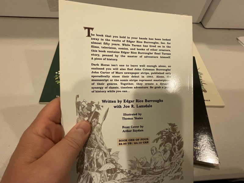 Tarzan: The Lost Adventure  1-4 Complete Set Illustrated  “lost” story!  1995
