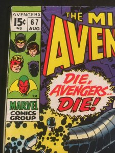 THE AVENGERS #67 VG+ Condition