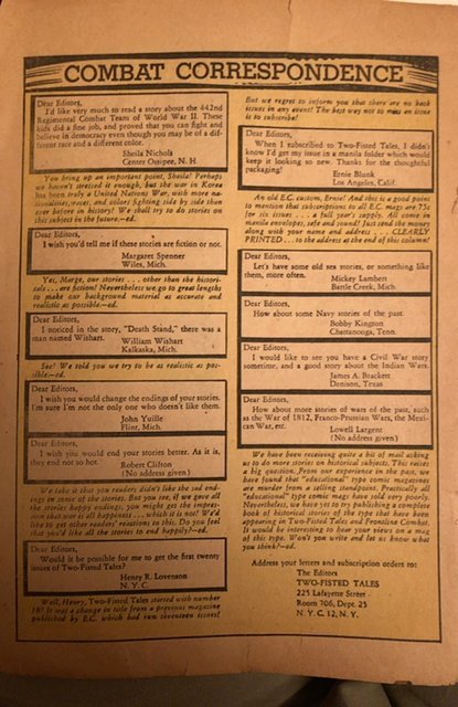 Complete “Bunker Hill!”story by Woods, + V.of Horror 22Frankenstein ad