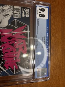 Invincible Iron Man  (1992) # 282 (CGC 9.8 WP) 1st App War Machine