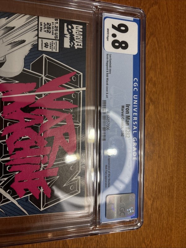 Invincible Iron Man  (1992) # 282 (CGC 9.8 WP) 1st App War Machine