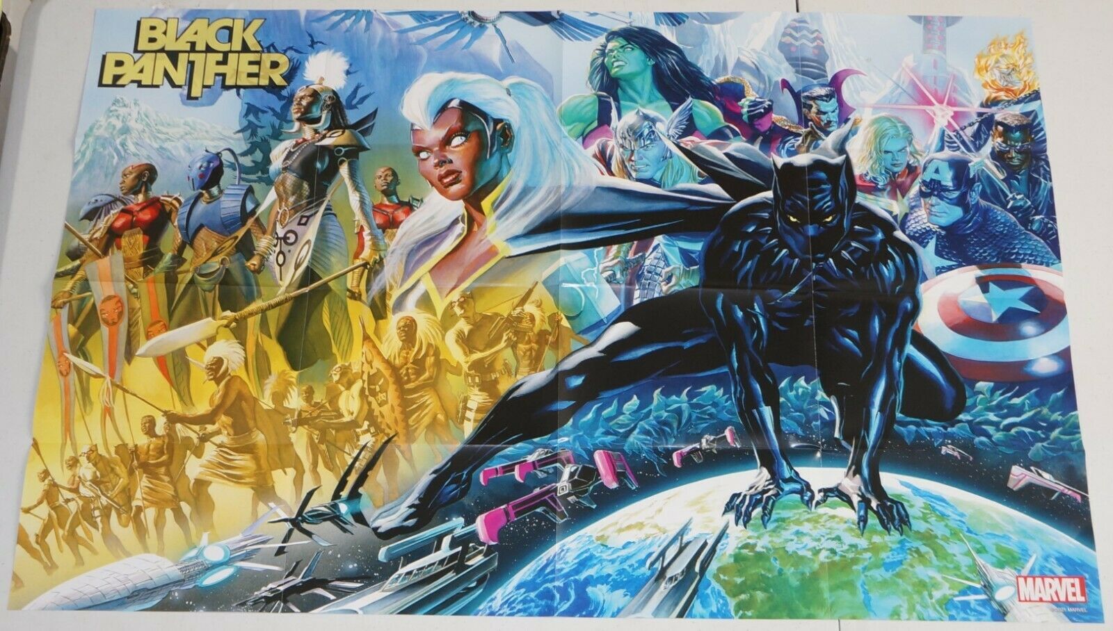 Black Panther (2021) #1 24 x 36 promotional poster - art by Alex Ross -  Marvel | Comic Collectibles - Posters