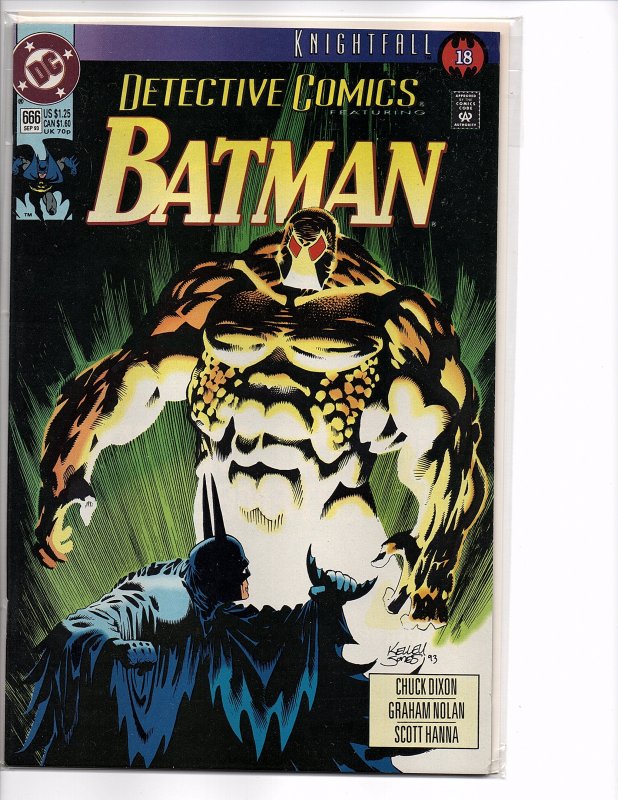 DC Comics Detective Comics #666 Batman; Knightfall Part 18 Kelley Jones Cover