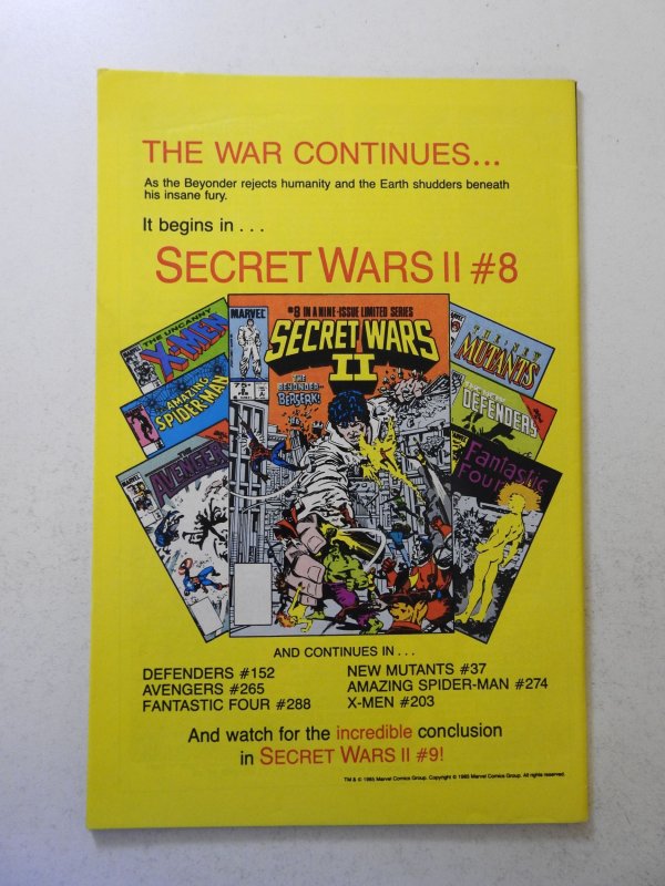 X-Men Annual #9 (1985) FN Condition!