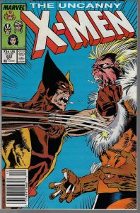 Uncanny X-men #222 (Marvel, 1987) Wolverine vs Sabretooth