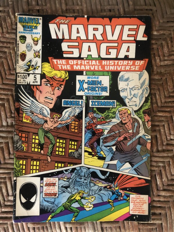 The Marvel Saga The Official History of the Marvel Universe #5 (1986)