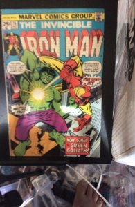 Iron Man #76  (1975) Iron Man vs. Incredible Hulk! Battle key! High grade! VF/NM