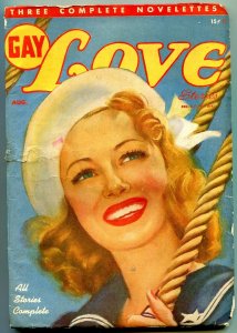 Gay Love Stories Pulp August 1947- Sailor girl cover VG