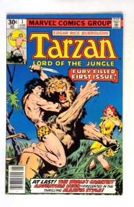 Tarzan, Lord of the Jungle #1 Edgar Rice Burroughs (1977) Marvel FN
