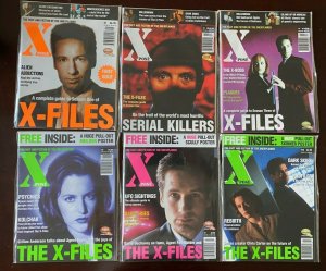 Xpose Magazines lot #1-15 Visual Imagination X-Files 9 pieces 8.0 VF (1996-97)