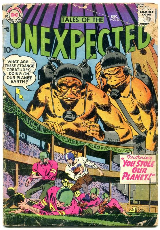 Tales Of The Unexpected #20 1957- Football cover- DC Silver Age G