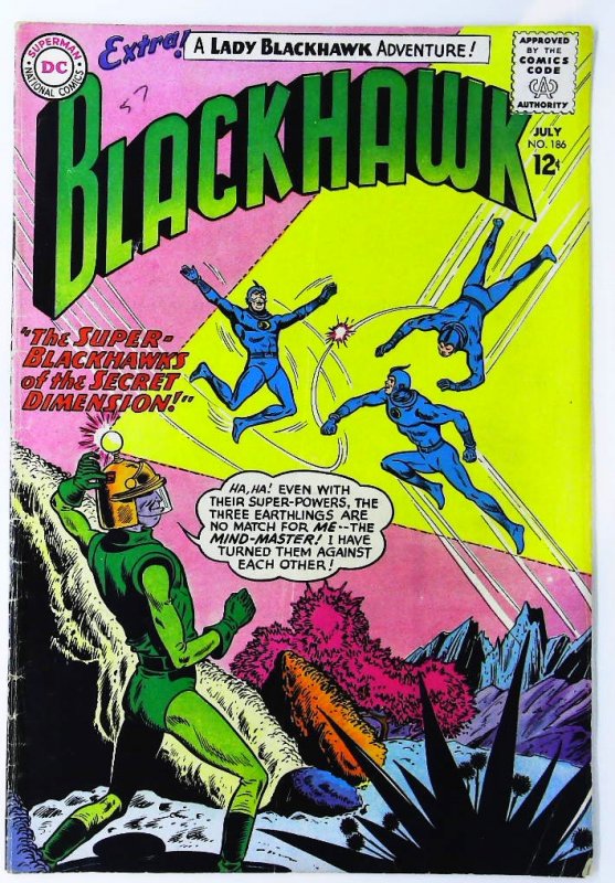 Blackhawk (1944 series) #186, NM + (Actual scan)