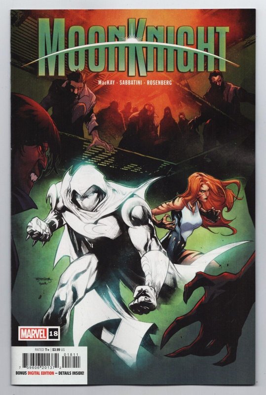 Moon Knight #18 Segovia Main Cvr (Marvel, 2022) NM 