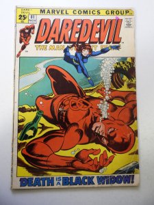 Daredevil #81 (1971) VG- Condition 3/4 spine split, ink fc