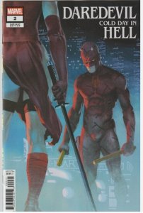 DAREDEVIL COLD DAY IN HELL #2 MARVEL 2025 ESAD RIBIC VARIANT NM