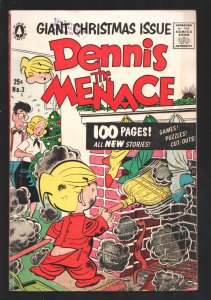 Dennis The Menace Giant Christmas Special #3  1956 - Pines  -VG+ - Comic Book