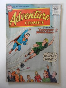 Adventure Comics #226 FR/GD Condition Moisture damage, Mold, rusty bottom staple