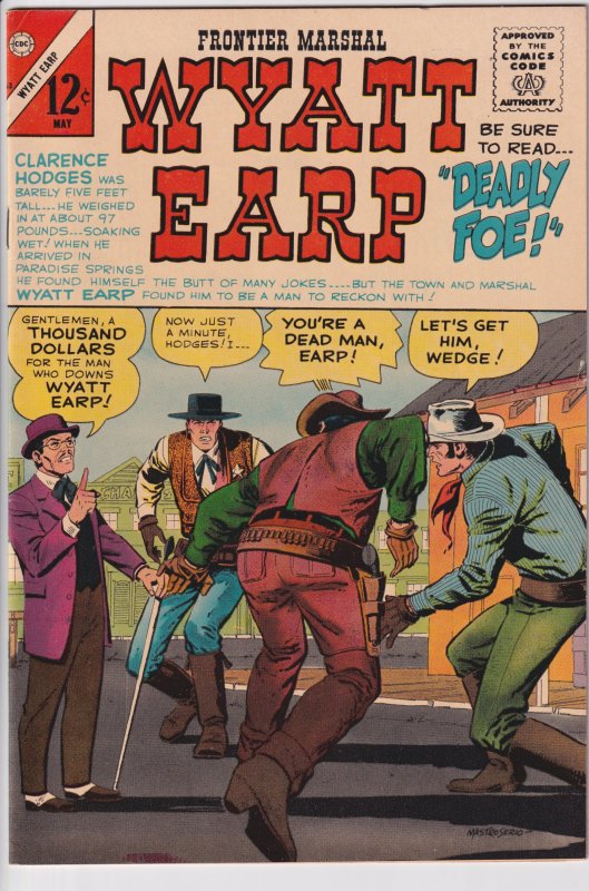 WYATT EARP FRONTIER MARSHAL #63 (Apr 1966) Sharp VF 8.0, cream paper!