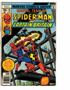 Marvel Team-Up # 65 FN Comic Book Feat. Spider-Man Captain Britain Avengers NP6