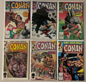 Conan the Barbarian comics lot #166-210 + 3 annuals 46 diff avg 6.0 (1985-88)