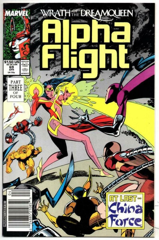 ALPHA FLIGHT #69, VF/NM, Marvel, Dream Queen 1983 1989, more in store