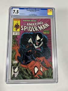 AMAZING SPIDER-MAN 316 CGC 7.5 OW/W PAGES MARVEL 1989 