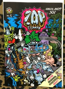 ZAP COMIX #5 (1st Pri) - Crumb, Robert Williams, VF-NM Condition - RARE! 1970