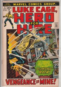 Luke Cage Hero for Hire #2 (Aug-72) VF+ High-Grade Luke Cage
