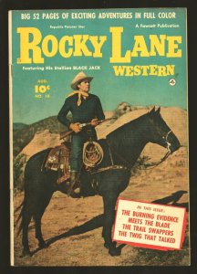 Rocky Lane Western #16  1950 - Fawcett  -FN - Comic Book