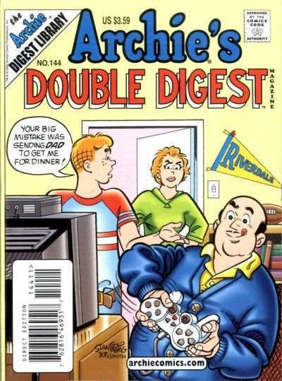 Archie's Double Digest Magazine #144 VG ; Archie | low grade comic Video Games