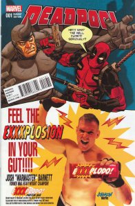 Deadpool #1 - Johnson Variant - 2016 (Grade 9.2) WH