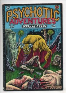 PSYCHOTIC ADVENTURES  #1, VG+, Underground Dallas, 1972, 1st, more UG in store