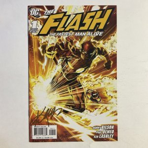 Flash Fastest Man Alive 1 2006 Signed by Ken Lashley DC Comics NM near mint