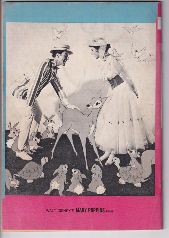 MARY POPPINS (WALT DISNEY'S) #30023-501 (Oct 1964) Nice VG+ 4.5 cream to...