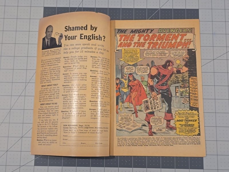 The Avengers #39 Mad Thinker's Triumvirate Of Terror (Marvel Comics April 1967)