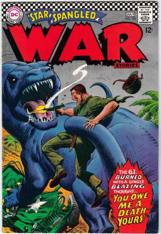 Star Spangled War Stories #133 (Jul-67) VF/NM High-Grade Dinosaur