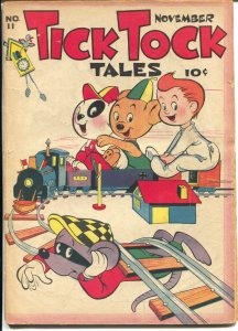 Tick Tock Tales #11 1946-ME-model railroad prank cover-Mighty Atom-VG