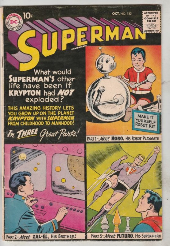 Superman #132 (Oct-59) FN+ Mid-High-Grade Superman