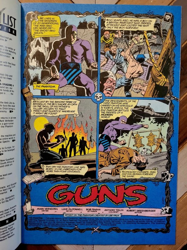 Lot of 4: Phantom #1, 3, 4, 5 (DC Comics 1989) The Ghost Who Walks Returns! 9.0