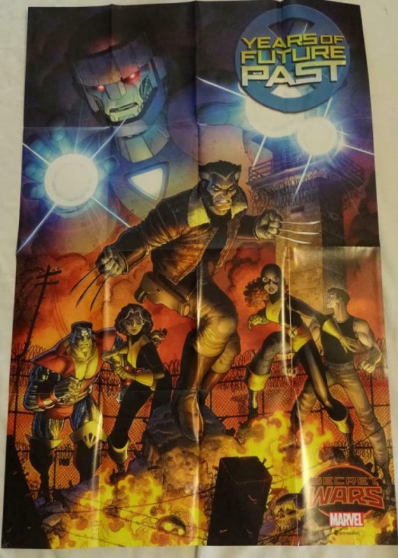 YEARS OF FUTURE PAST SECRET WARS Promo Poster, 24 x 36, 2015, MARVEL, Unused 149