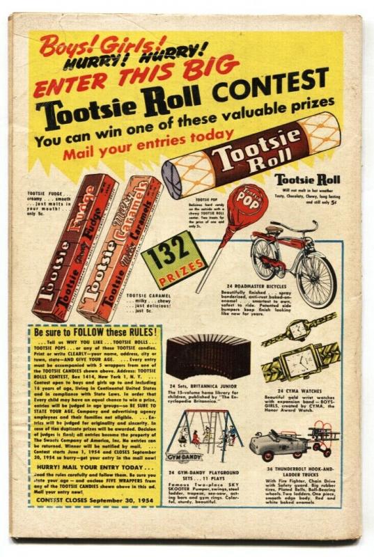 SUPERMAN  #91-1954 Superman Stamp-Golden-Age FN-