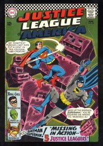 Justice League Of America #52 FN- 5.5 White Pages