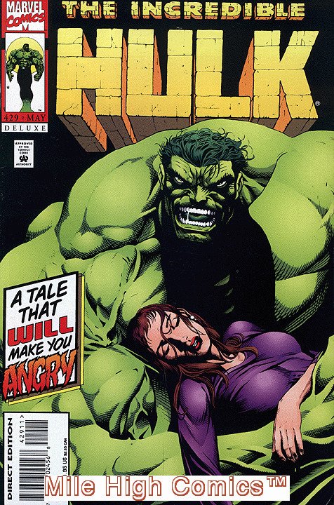 HULK  (1962 Series) (#1-6, #102-474, #600-635)(INCREDIBLE) #429 DELUXE Good