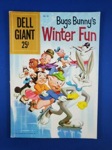 DELL GIANT BUGS BUNNY WINTER FUN 28 VG+ 1960