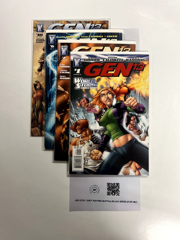 4 Gen 13 Wildstorm Comic Books # 1 2 6 10 6 JS24