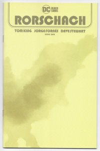 Rorschach #1 Blank Sketch Variant (DC, 2020) NM