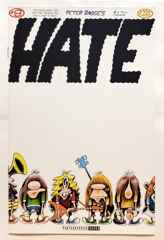 Hate #8 2nd printing (Feb 1992, Fantagraphics) 7.5 VF-